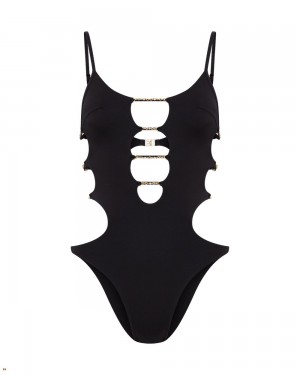 Agent Provocateur Christiana Women's Swimsuits Black | SWQUGYR-91